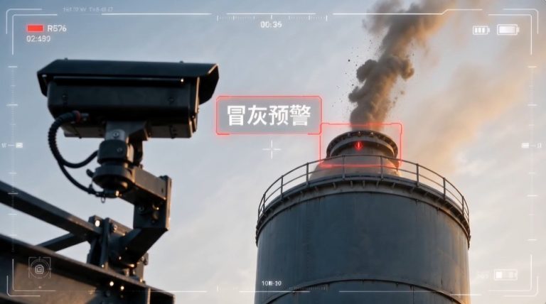 水泥厂料仓冒灰怎么管?AI视频识别让粉尘泄漏无处遁形